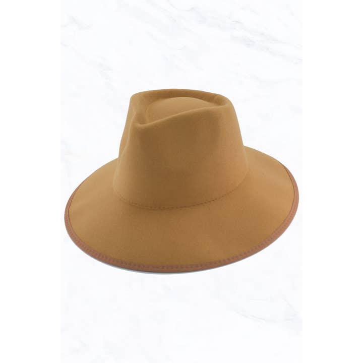 Suzie Q USA - Wholesale Fedora - Women's - Wrap of Edge Teardrop Shape Top Big Brim Hat6