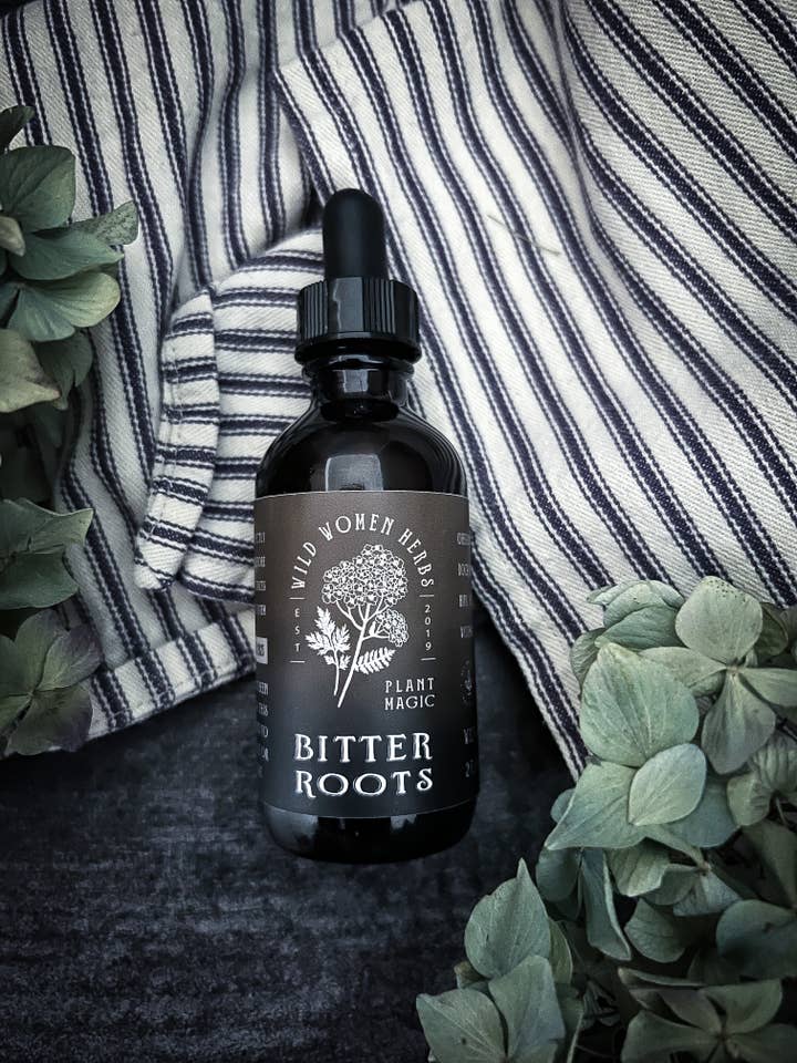 Teinture de racines amères pour la vente par Wild Women Herbs