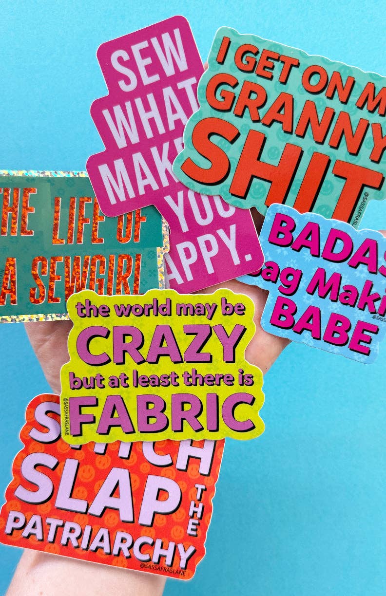 Sassafras Lane Designs - Wholesale Sticker - Crazy World Sticker2