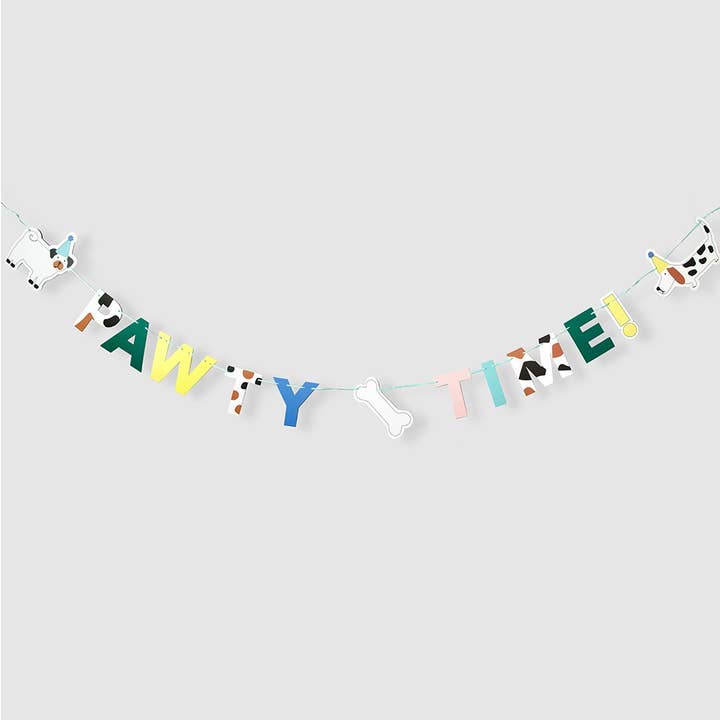 Coterie Party Supplies – wholesale Party sign/banner – Pawty Time Banner
