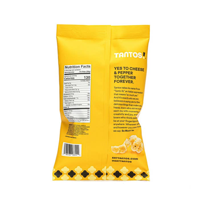 Tantos - Wholesale Puffed Snack - Cacio e Pepe - 1oz (case of 30)