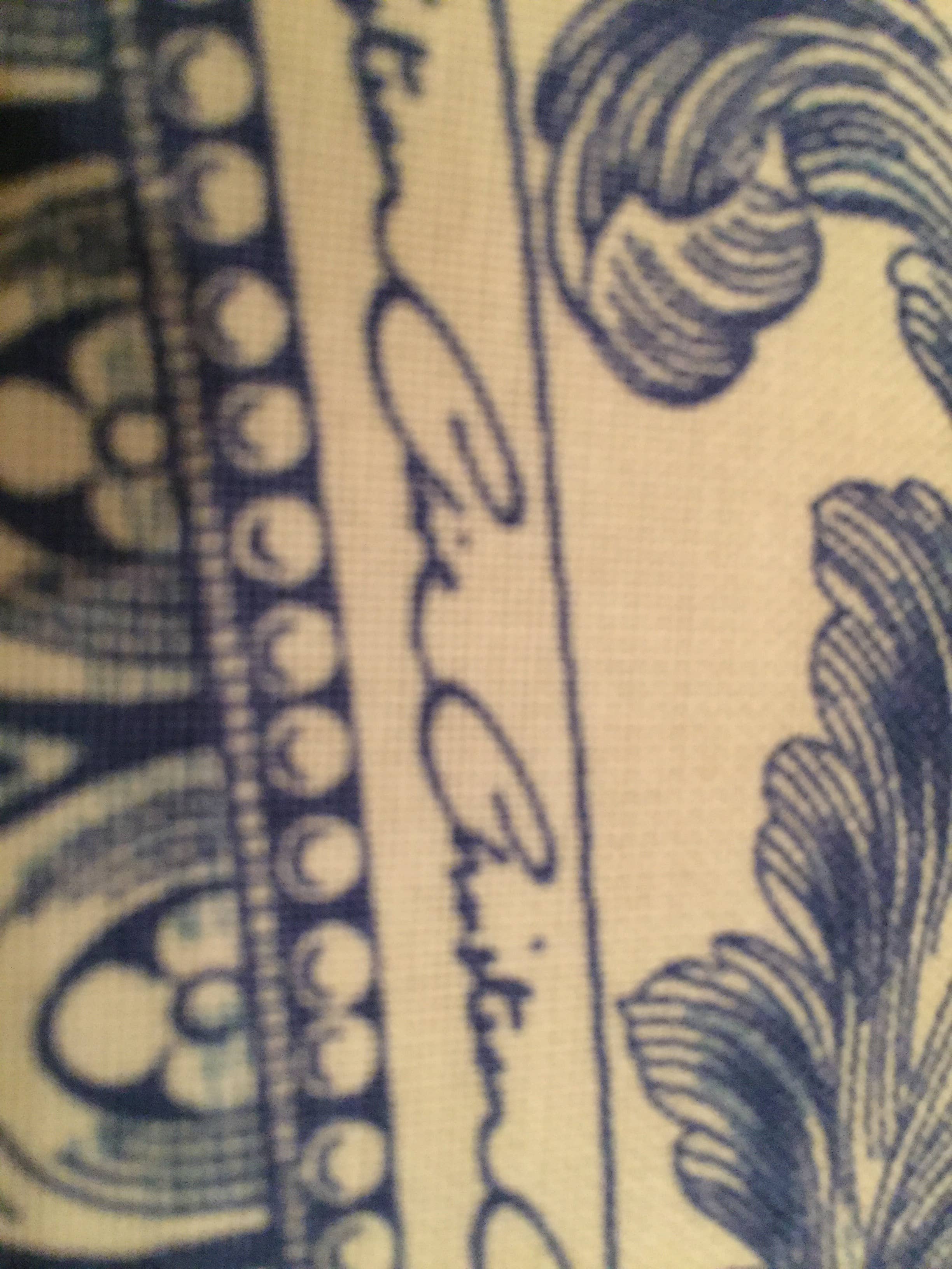 Haoshi by Luxetera - Wholesale Valance - Clive Christian fabric Blue/Ivory1