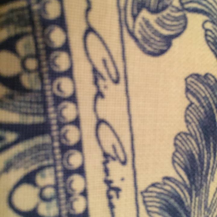 Haoshi by Luxetera - Wholesale Valance - Clive Christian fabric Blue/Ivory1