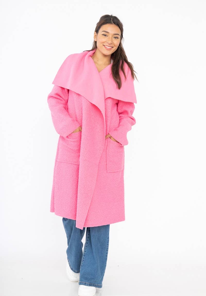 LINEN & COTTON HOUSE - Vente Manteau – femme - VESTE BOUCLETTE MATIERE RESPONSABLE + SIZE  35122 62