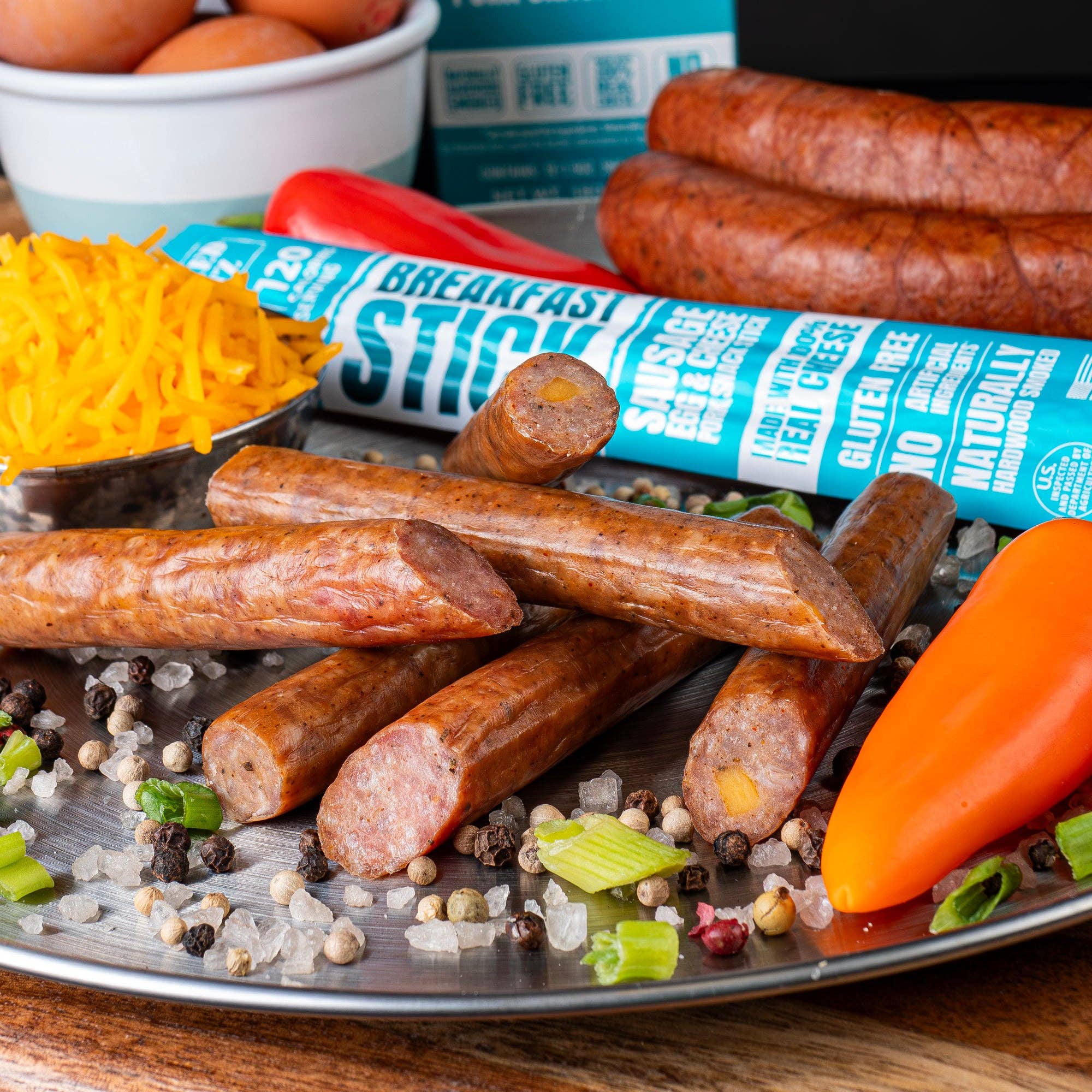 Wicked Cutz - Wholesale Jerky - Sausage Egg & Cheese Stick1