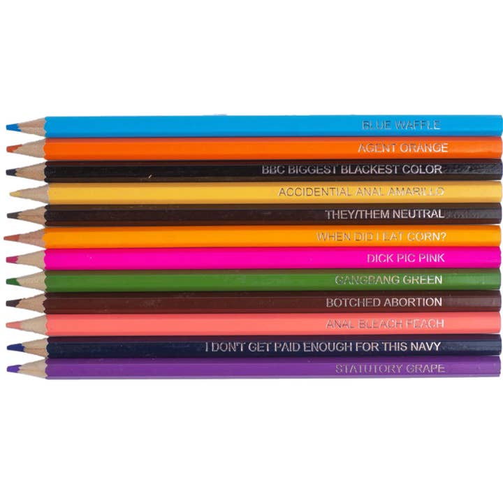 MilkToast Brands - Vendita all'ingrosso Matite colorate - Matite Colorate Offensive - Set da 485