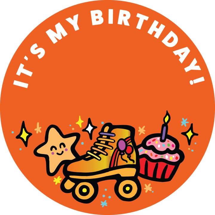 Funbuild MFG - Wholesale Sticker - "It's My Birthday" Skate Sticker - 3in3