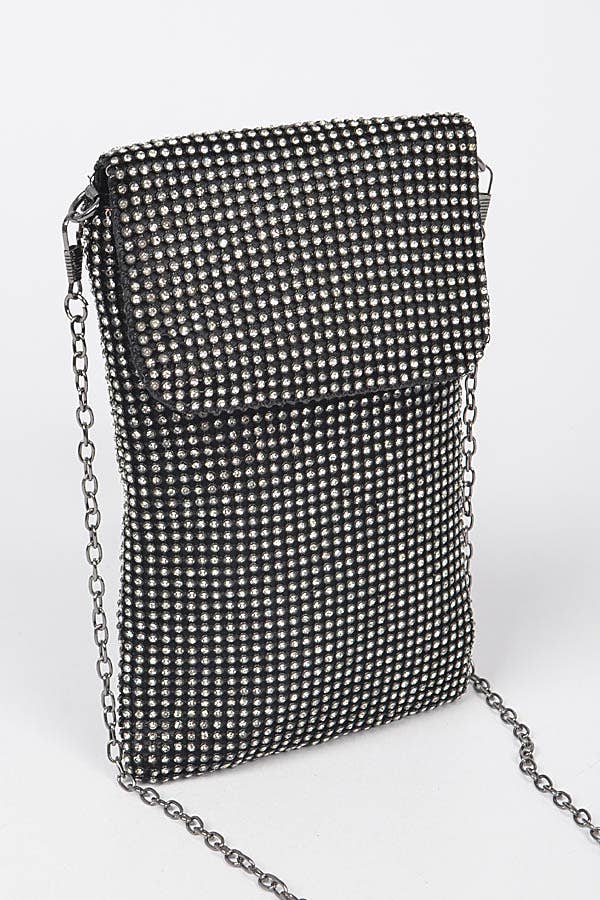 Shop Neighbors – wholesale Clutch bag – women's – Mini Rhinestone Mini Rectangular Clutch1