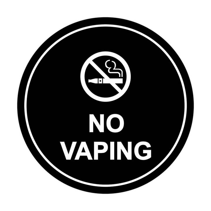 Señales de Lita Circle: No hay señal de vapeo para venta al por mayor de All Quality