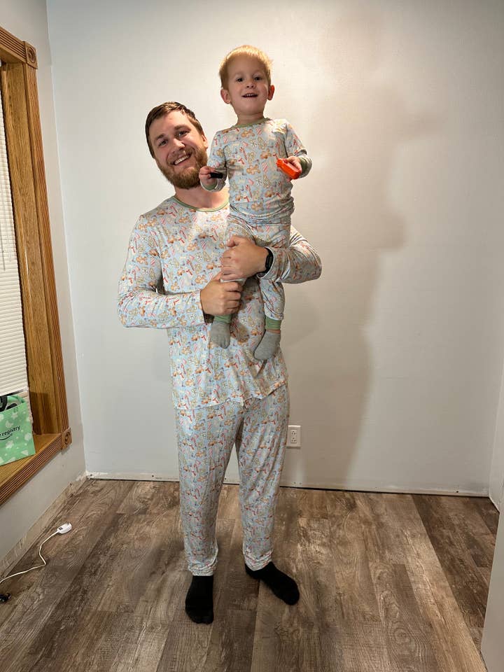 Christmas Men’s Bamboo Lounge Set for wholesale by Bond Embrace Nourish,LLC