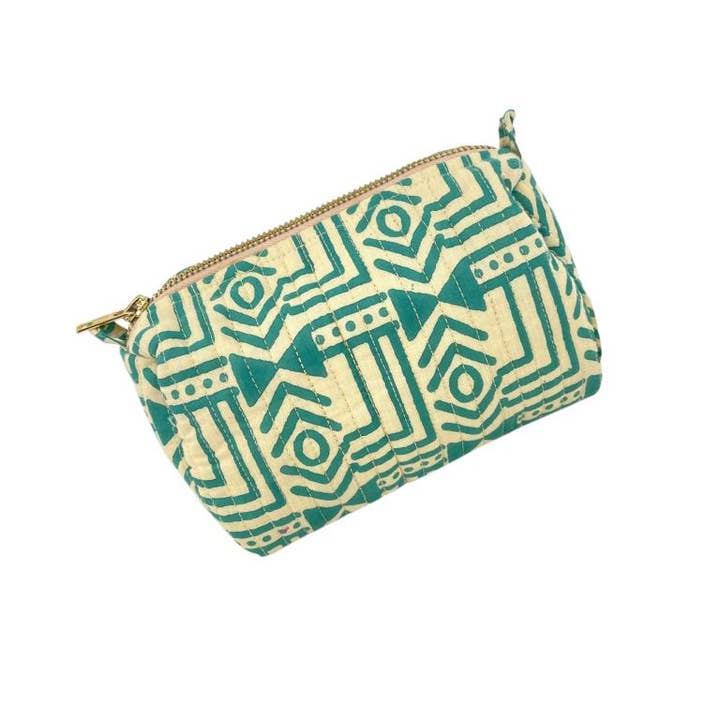 Chenson & Gorett - Wholesale Toiletry Bag - Women's - Quilted, Handmade, and Compact Cotton Toiletry Bag B2B 921S