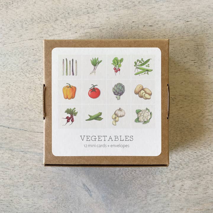 Yeesan Loh – wholesale Stationery/notecard set – Mini Cards Set / Vegetables