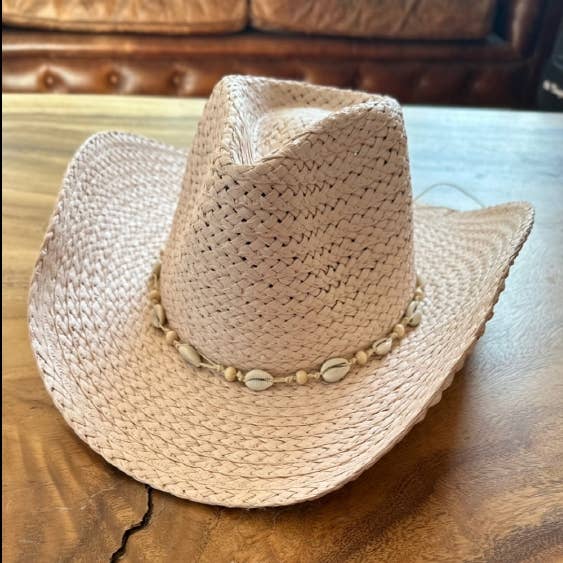 Queens INC - Wholesale Straw Hat - Women's - Hand woven straw cowboy cowboy hat 11