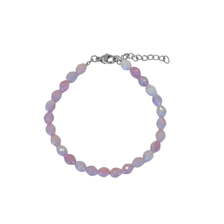 Kunzite Gemstone Bracelet – Silver for wholesale by Saint Clairmont