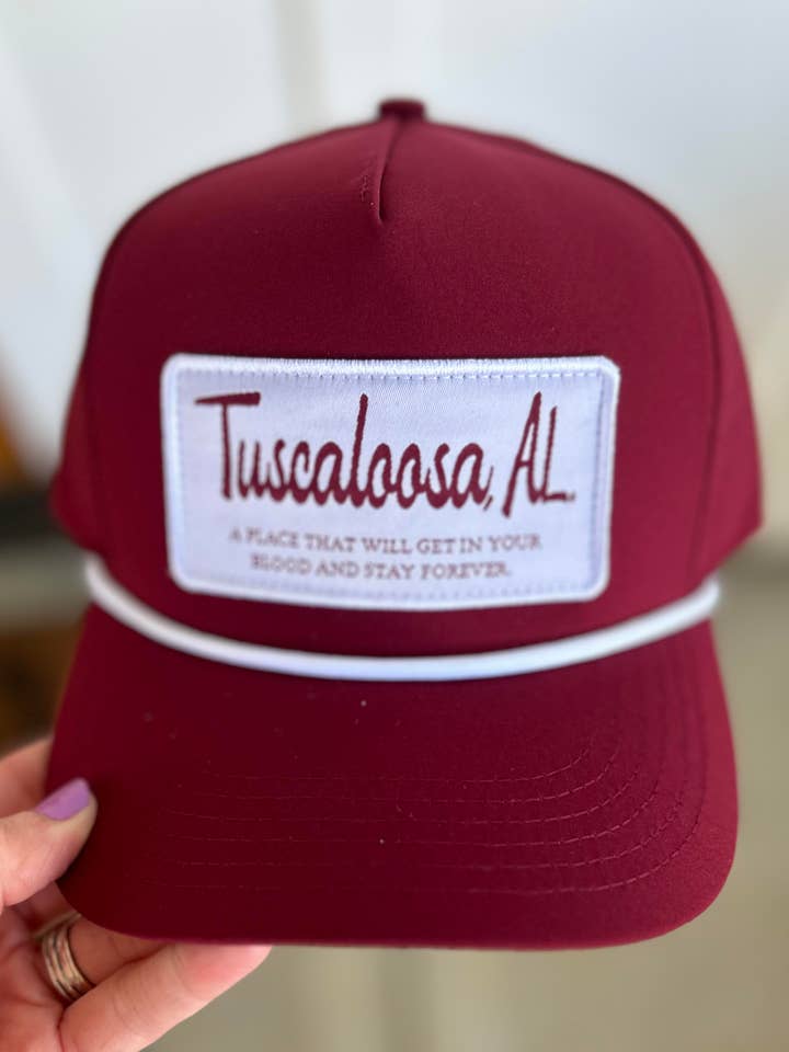 Youth Tuscaloosa, AL Patch Hat with Rope for wholesale by Happy By Rachel, LLC