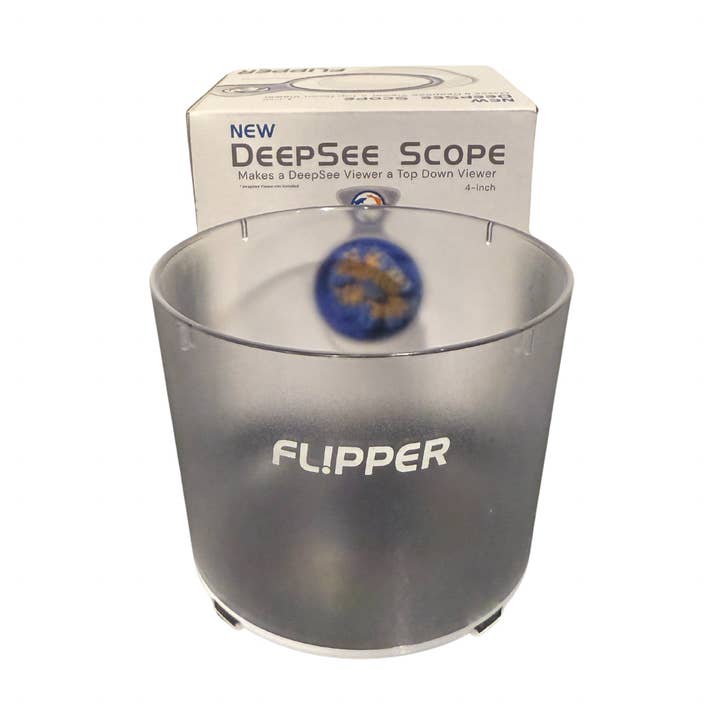 Flipper Aquarium Products - Vente Décorations de table - Flipper DeepSee Scope – Accessoire de visualisation par le haut de 4 pouces pour DeepSee Viewer | Parfait pour la photographie de coraux, l'observation des poissons et l'aquascaping | Design en acrylique transparent0