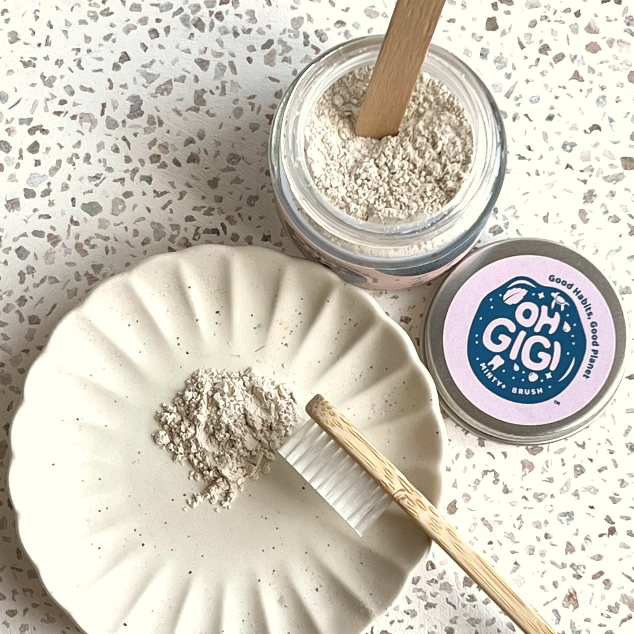 OHGIGI®️ - Wholesale Toothpaste - Organic Tooth Powder 'Minty+ Brush'3