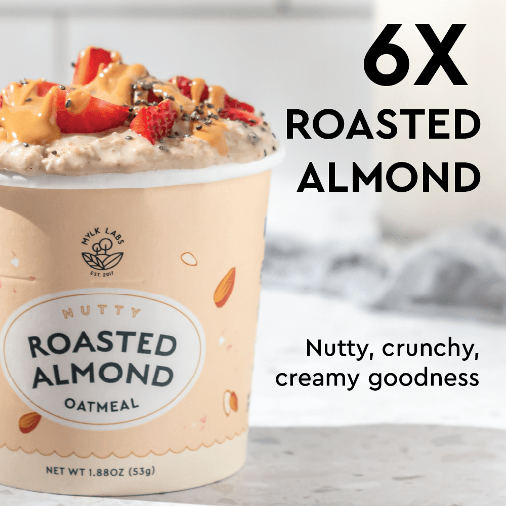 Mylk Labs - Wholesale Oats - Roasted Almond Oatmeal Cup1