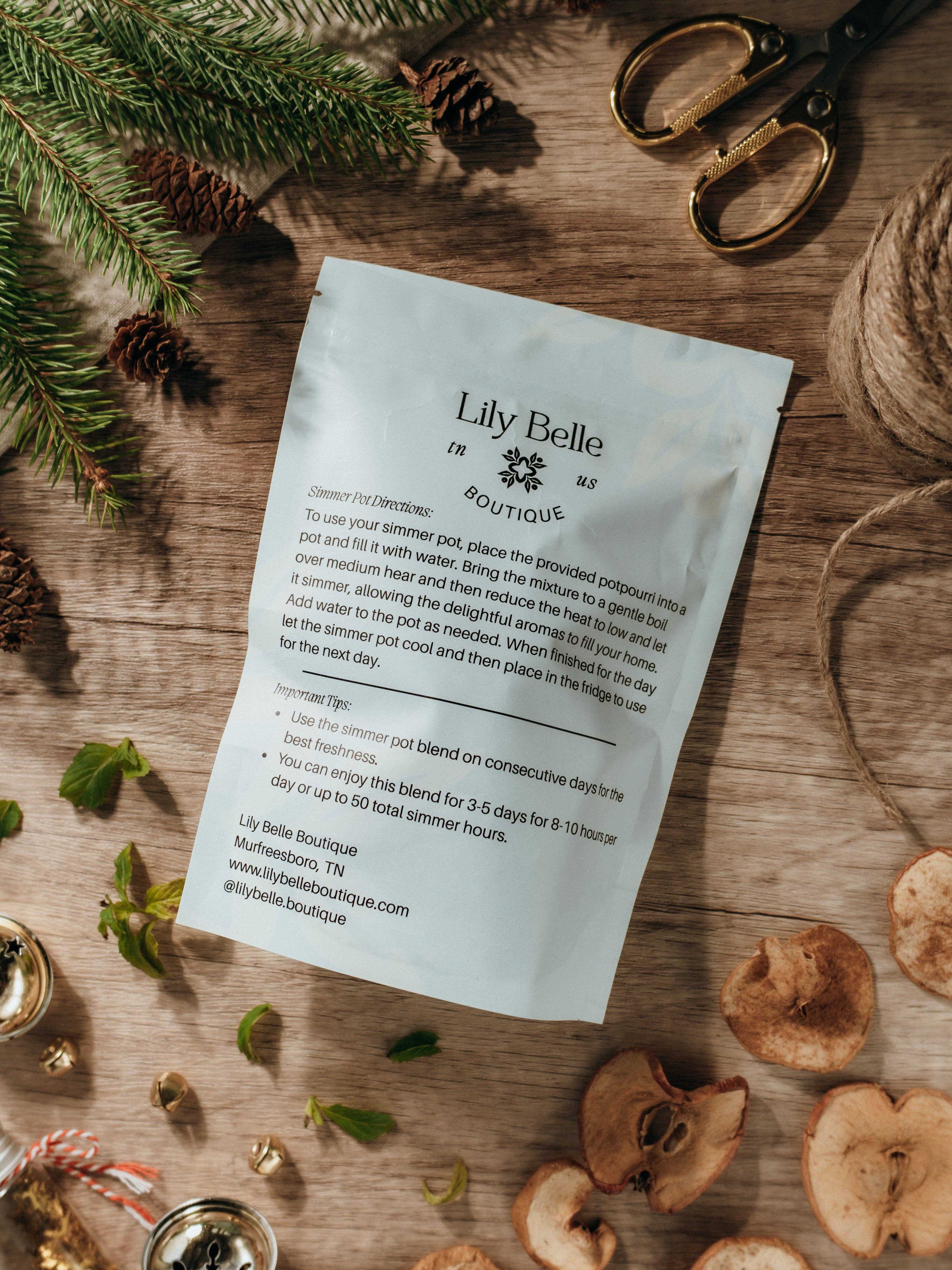 Lily Belle Boutique - Vendita all'ingrosso Pot-pourri - Pentola di Cottura Lenta al Cacao e Menta Piperita | Mela Vaniglia Menta Piperita3