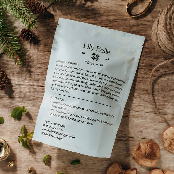 Lily Belle Boutique - Wholesale Potpourri - Peppermint Cocoa Simmer Pot | Apple Vanilla Peppermint3