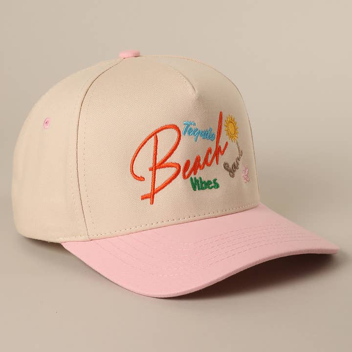 Fashion City - Wholesale Trucker Hat - Unisex - BEACH TEQUILA SAND VIBES Two-Tone Trucker Hat6
