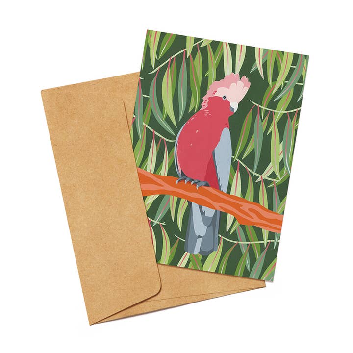Carte de vœux Gum & Galah pour la vente par Outer Island