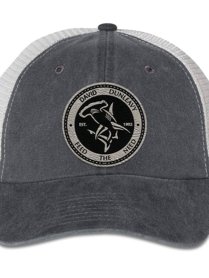 Hammerhead 6 Panel Trucker Snap Back Pigment Dyed Black Stone Hat for wholesale by David Dunleavy