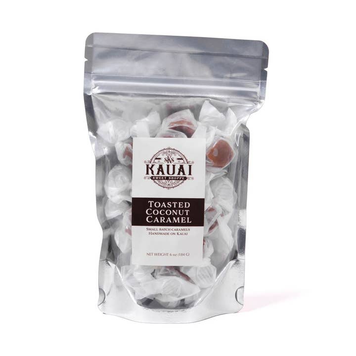 Toasted Coconut Caramel for wholesale by Kauai Sweet Shoppe