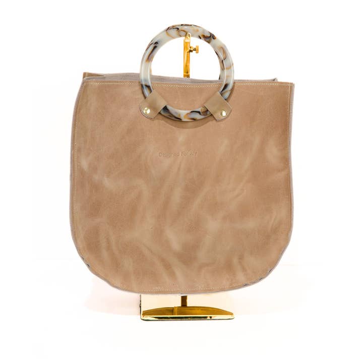 Designed For Joy - Vente Tote bag – femme - Fourre-tout en cuir à poignée annulaire, grande taille - The Louise2