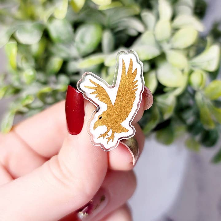 Broche Thunderbird, épingle en acrylique, noyau cryptique, épingles étranges pour la vente par The Dungeon Rose