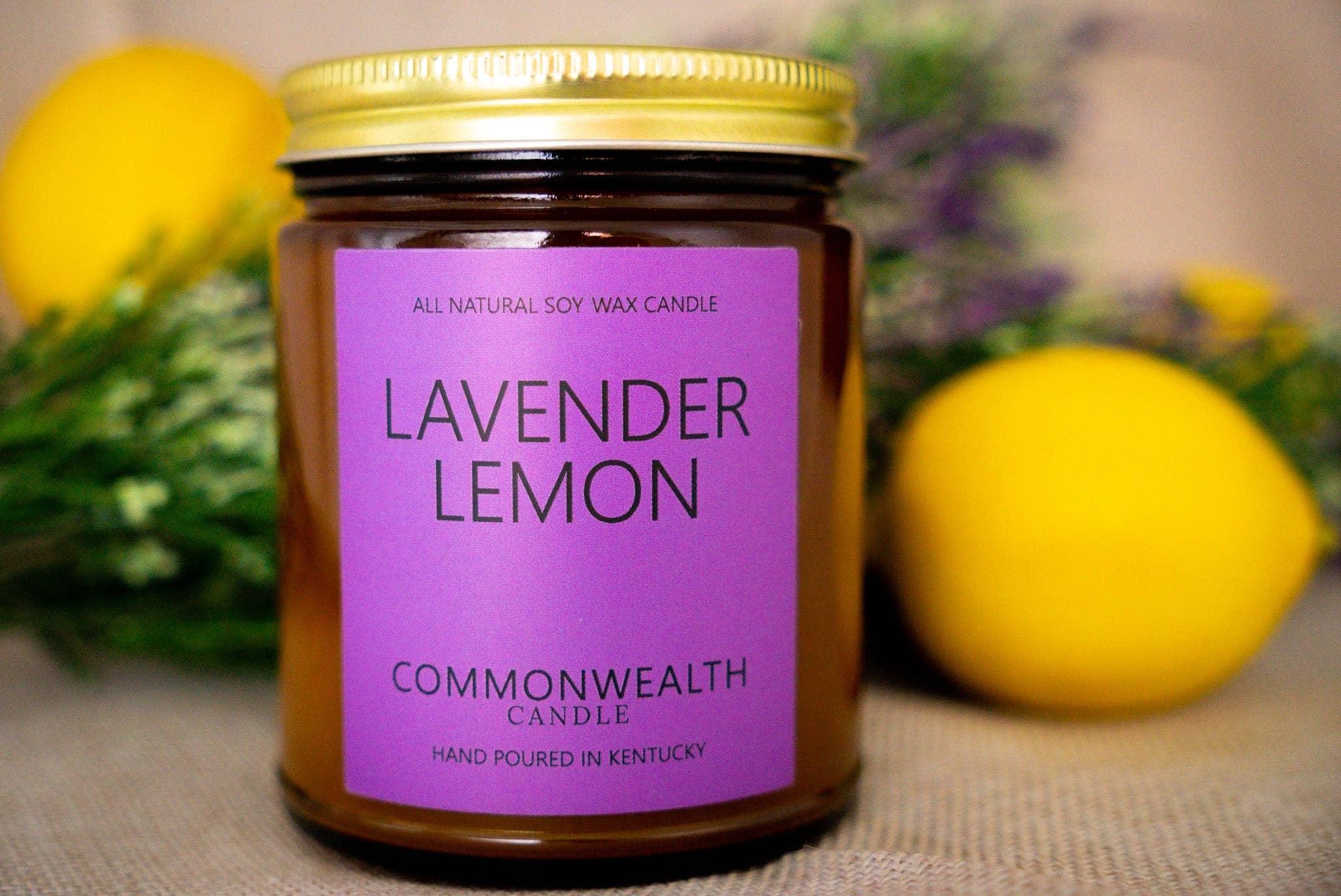 Commonwealth Candle - Wholesale Jar/Filled Candle - Lavender Lemon0