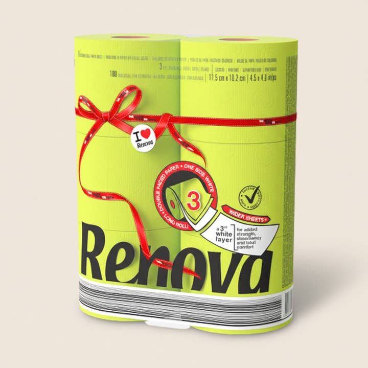 14 packs of 6 unique Toilet Paper rolls 3 Ply 180 Sheets for wholesale by ROLL-LUX