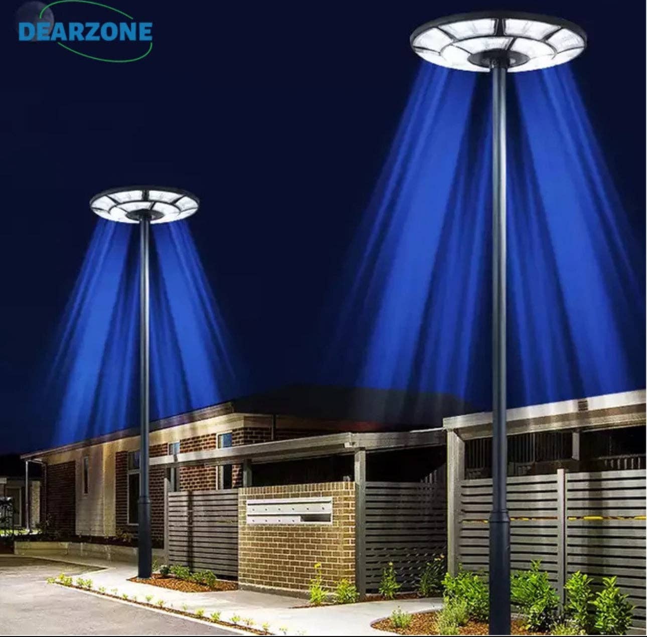 OutdoorSolarOutlet - Wholesale Outdoor/Lawn Light - 2500W Solar Outdoor Light UFO Garden Pole And Wall Street Lights For Home, Yard, Farmhouses with Remote15