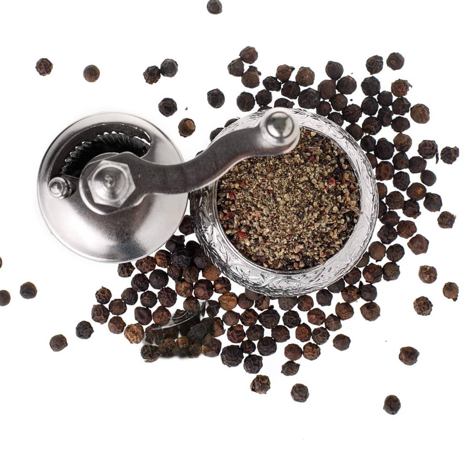 Hakan – wholesale Pepparkvarn – Hakan koppar svartpepparkvarn, påfyllbar kryddkvarn, 11 cm6