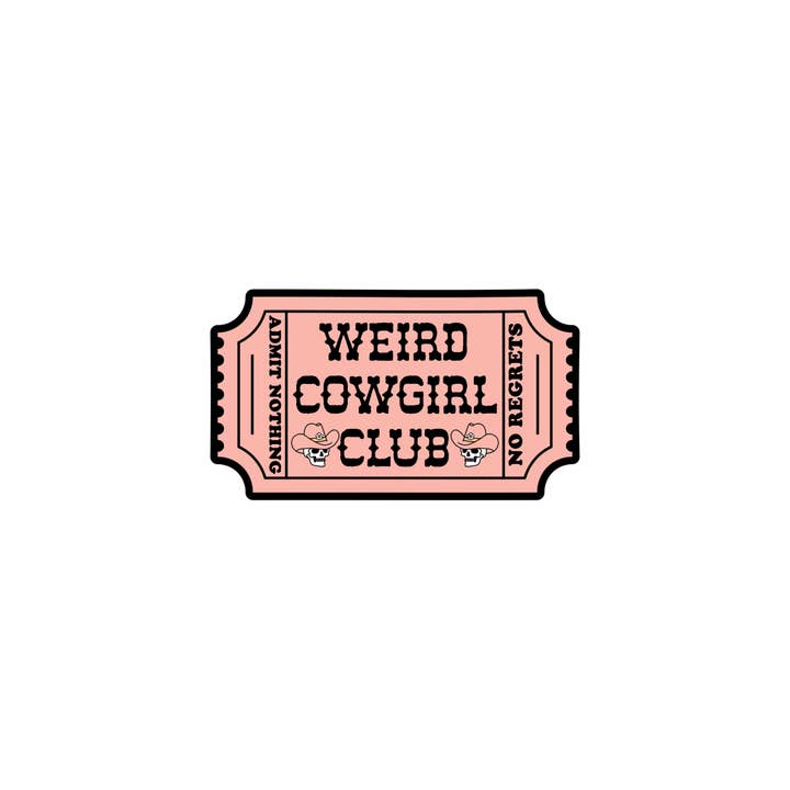 kaeraz - Wholesale Sticker - Weird Cowgirl Club Sticker