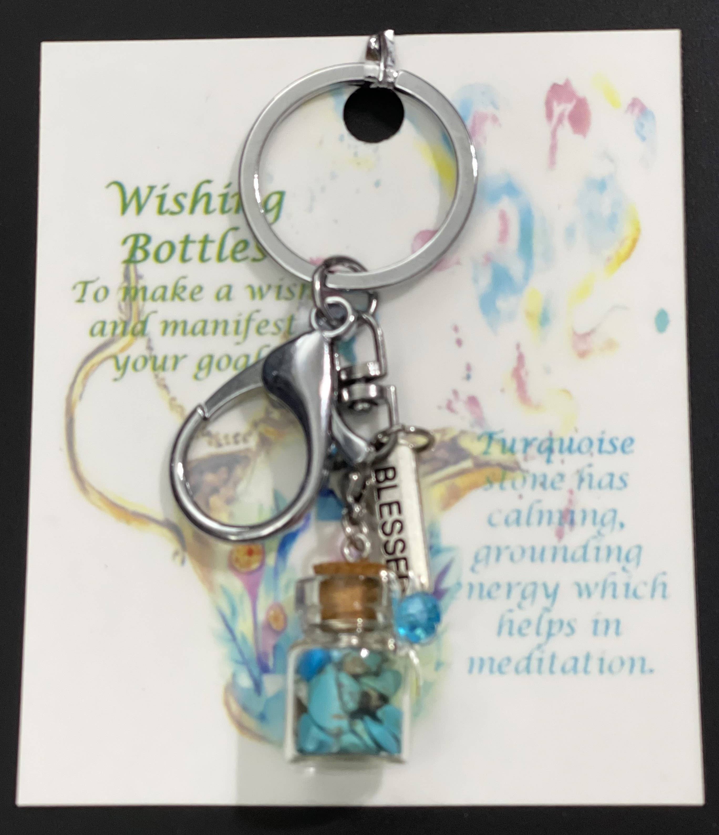 VPS Stones Inc. - Vendita all'ingrosso Portachiavi - Unisex - Portachiavi con bottiglia di pietre della fortuna5