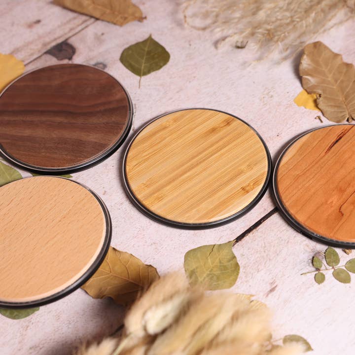 15W Fast Wooden Wireless Charger for wholesale by Redbrick