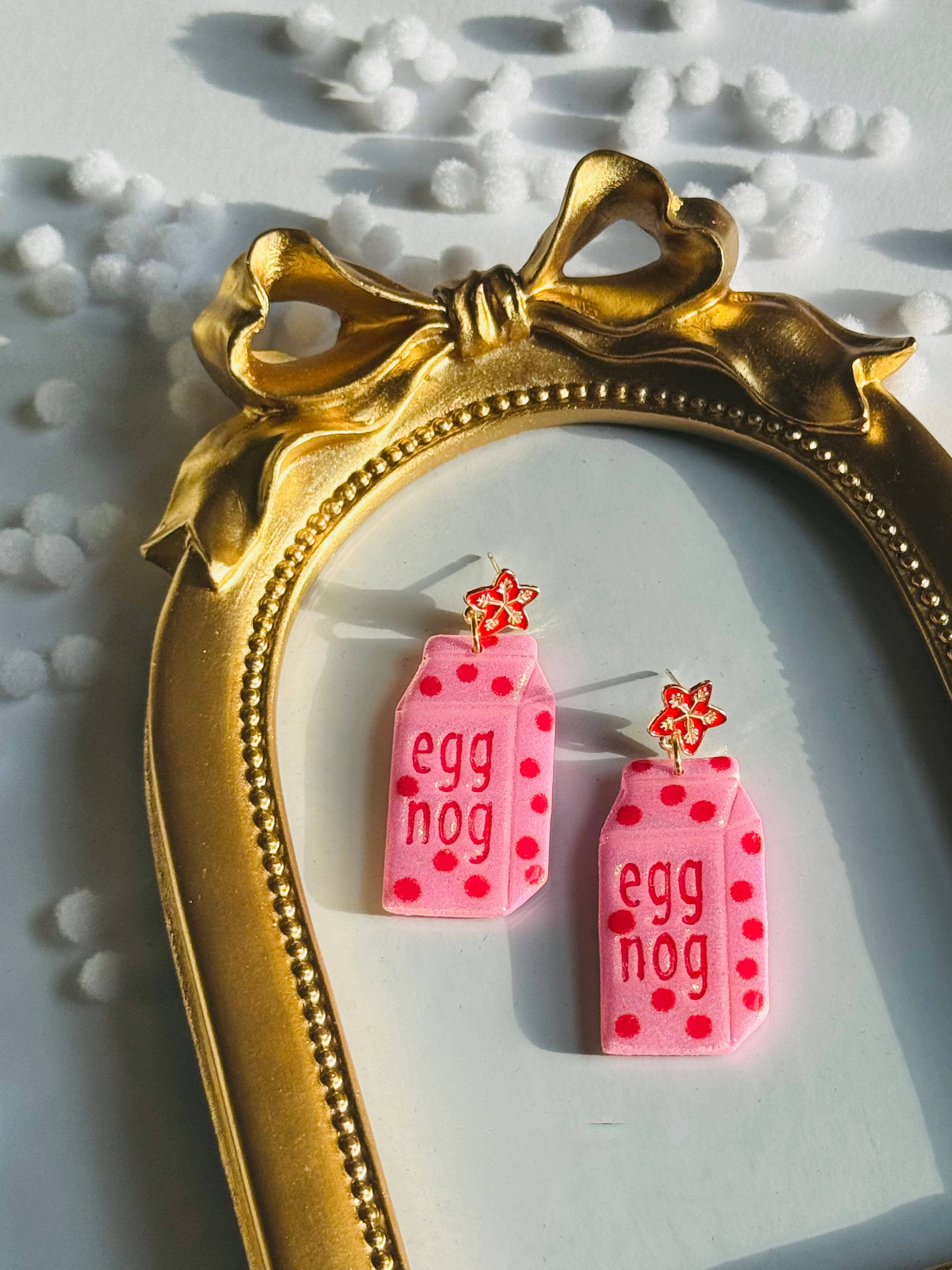 Delaney and Blu - Wholesale Dangle Earrings - Egg Nog Dangle