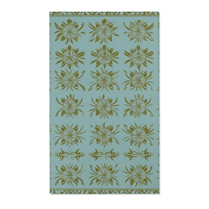 Alfombra Acento Floral Geométrica – Estallido de Sol para venta al por mayor de Maia Homes