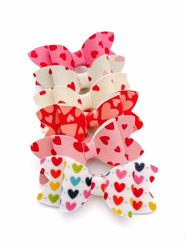 Love Hearts // Bows for wholesale by Bend & Snap