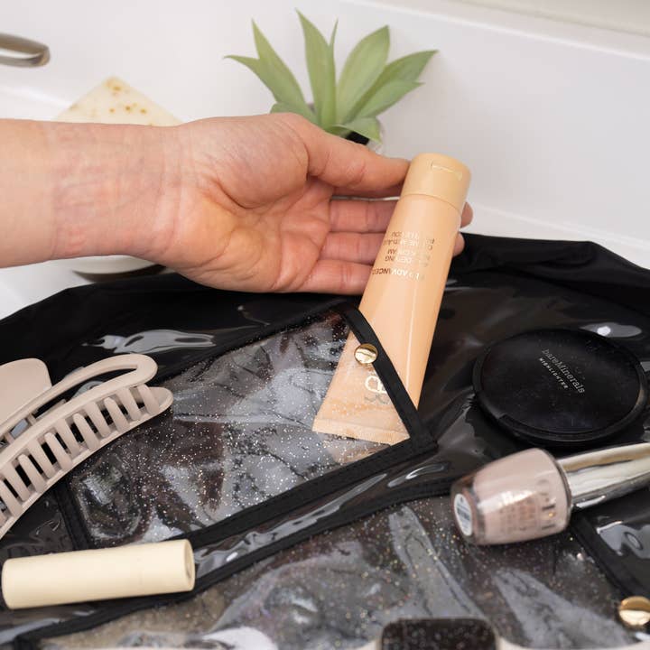 Best Bags - Venta al por mayor Bolsa para maquillaje - Bolsa de maquillaje acolchada con cordón plano, organizador de cosméticos 9