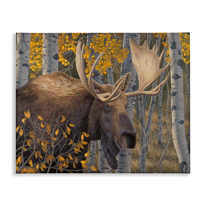 Stupell Industries - Wholesale Wall Sign - Moose in Fall Foliage - Unframed Wall Art5