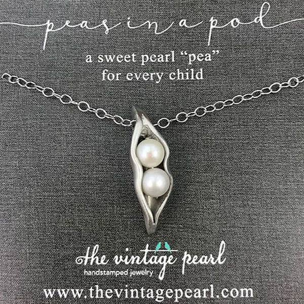 The Vintage Pearl – wholesale Kids necklace – Kids – Sweet Peas in a Pod Necklace (1-7 pearls)1