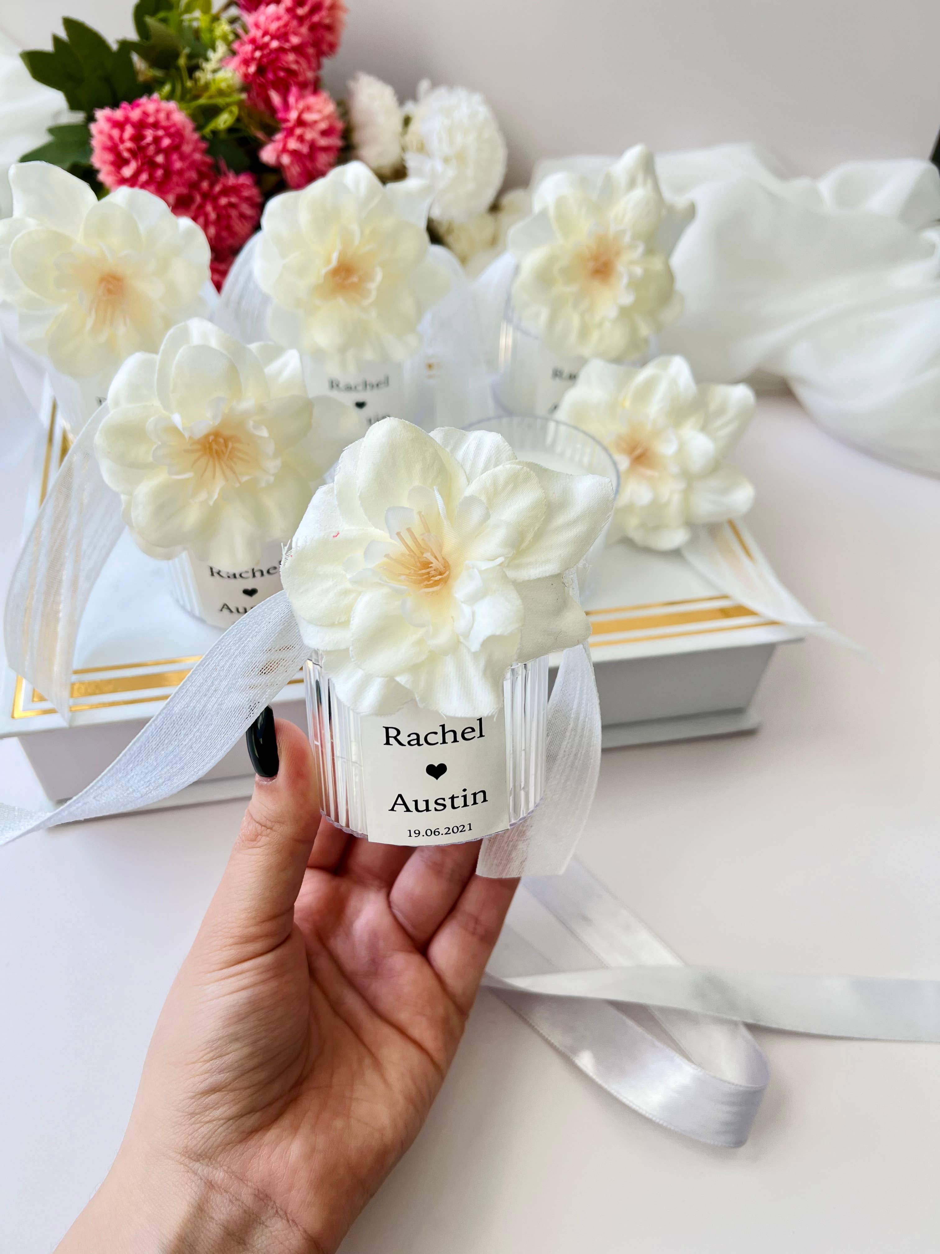 Uniq Favors - Venta al por mayor Regalo para invitados - Regalos de velas personalizados, regalos de velas a granel6