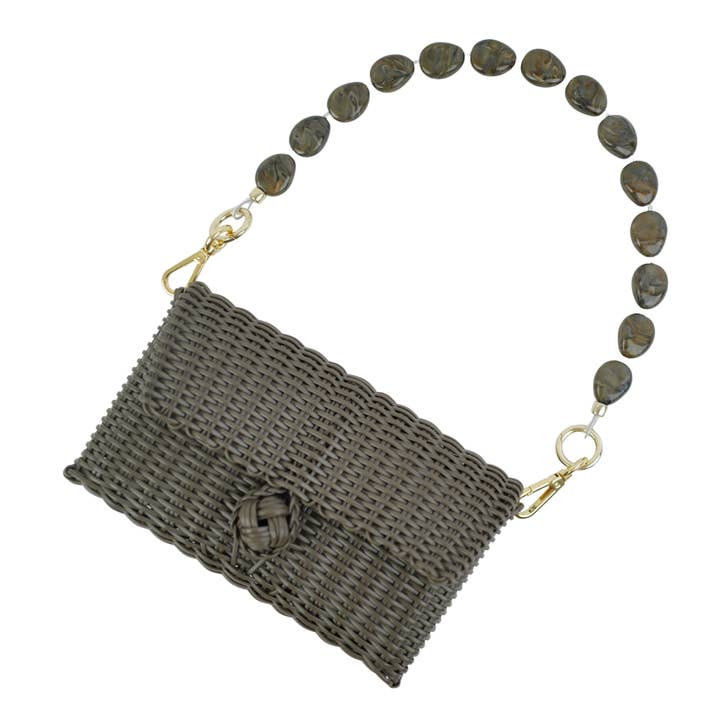 The Lilley Line - Wholesale Top Handle Bag - Women's - Pochette , Umber Swirl River Stone1