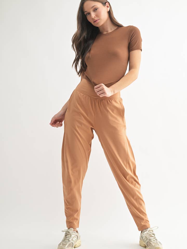 Mono B - Wholesale Athletic Top - Women's - Essential Micro-Ribbed Athleisure Baby Tee7