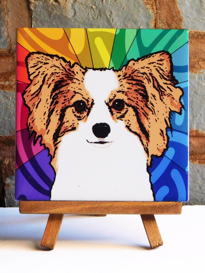 Papillon Keramisk Art Tile for engroshandel hos Sabyloo