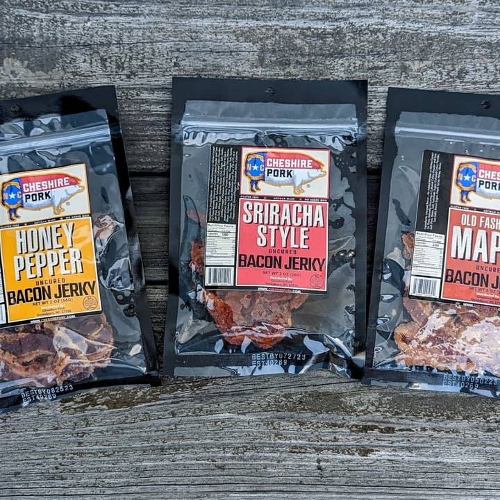 Cheshire Pork - Wholesale Jerky - Sriracha Bacon Jerky