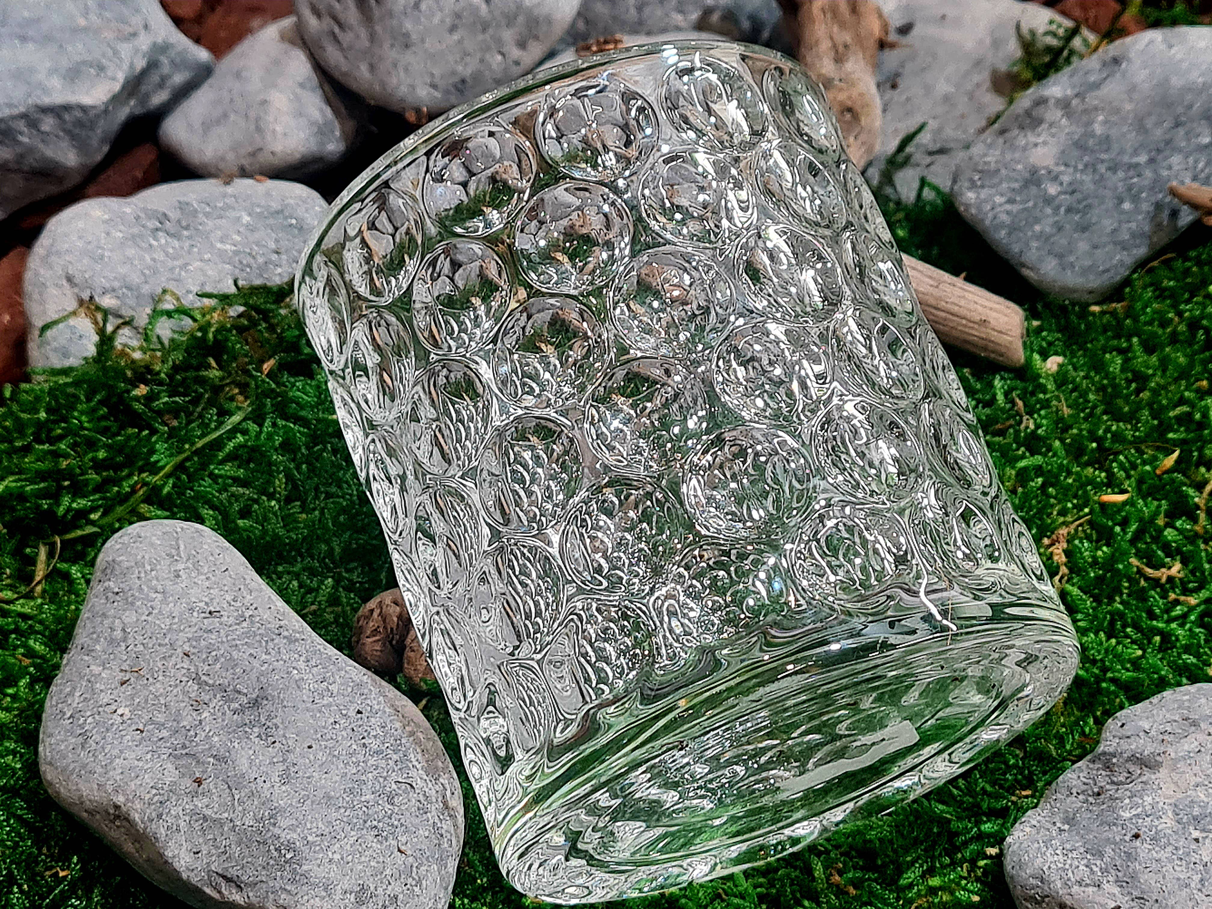 Sostraw & SmartThings - Wholesale Cocktail/Liquor Glass - Japanese Glass - Gift Box + Granite Ice Cubes + Coaster |3377