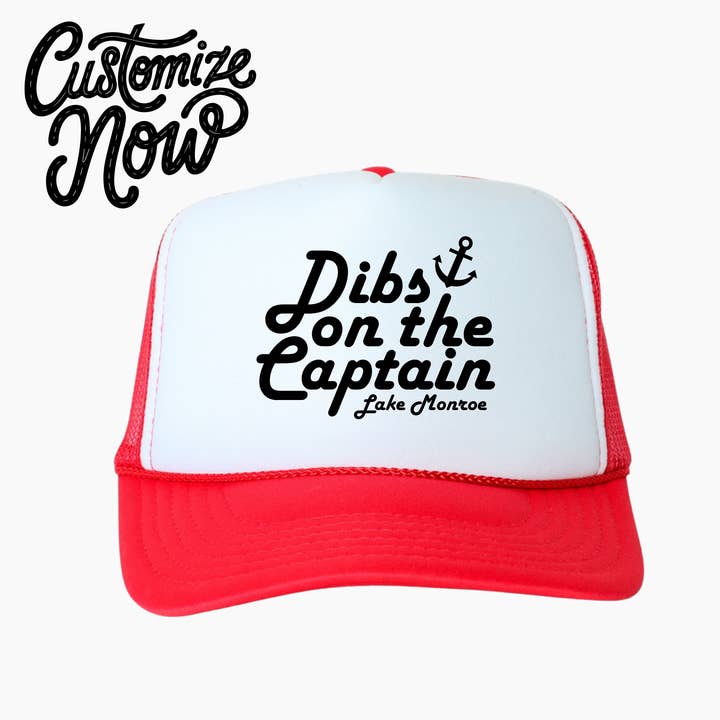 Custom Lake Trucker Hat –Dibs on the Captain and other Purchase Wholesale captain hats. Free Returns & Net 60 Terms on Faire trending on Faire.